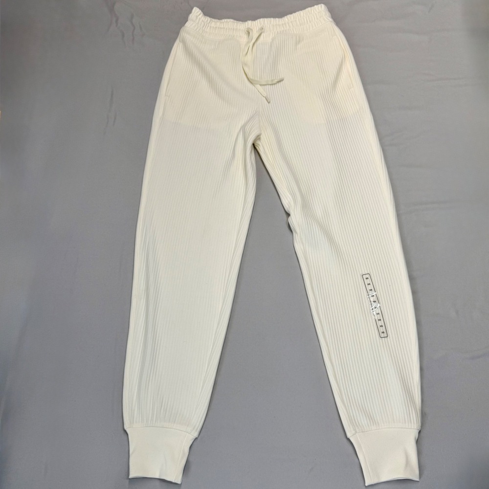 DSG‎ Women's Everyday High Rise Ottoman Jogger Sweatpants Light Cream XS NEW
